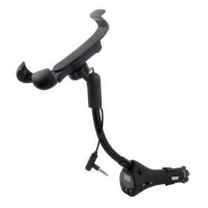 UNIVERSAL CAR MOUNT WITH FM TRANMITTER CHARGER