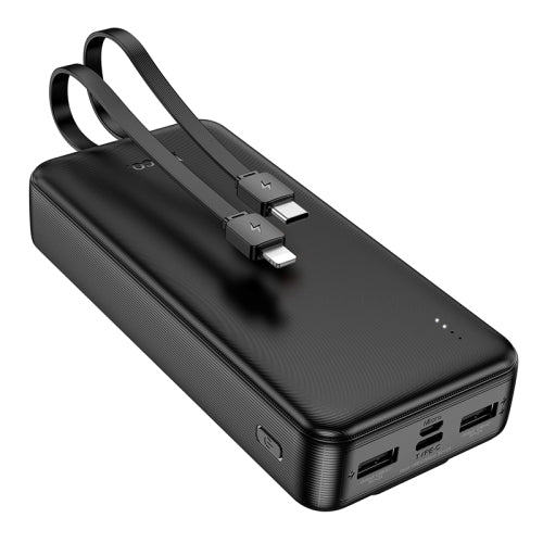 20000mAh With Built In Type-c &Lightning Charging Cable Speed Energy Power Bank J118A