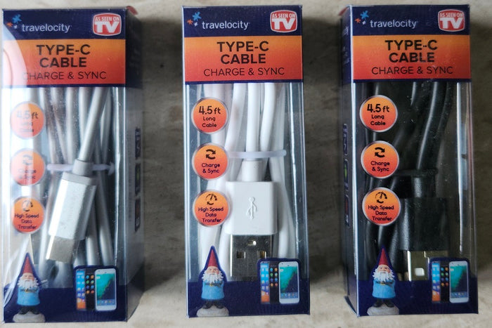 CÂBLE USB TYPE-C CÂBLE DE CHARGE RAPIDE DE 4,5 PI