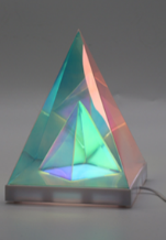 Pyramid Iridescent Battry Lamp BY-MC-LB-211-IR