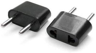 Plug Adapter for USA Flat to Europe Round Pin -P513PK