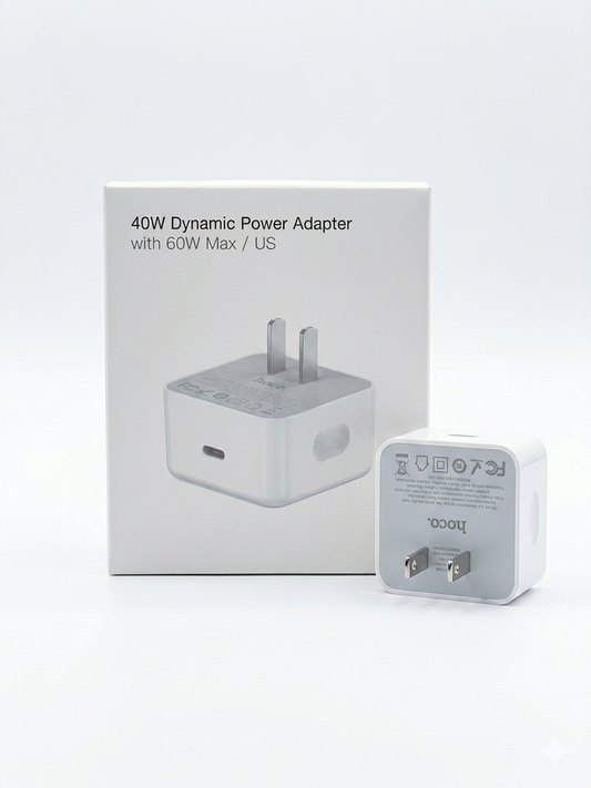 Hoco 40W Dynamic Power Adapter with 60W Max / US