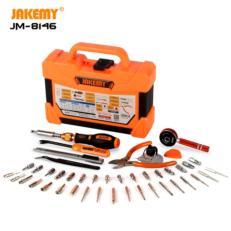 JAKEMY JM-8146 47 in. Multifunction Home Maintenance Tool Kit