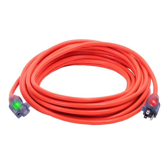 25 Feet 14/3 SJTW Electric Extension Cord - Orange D17332025