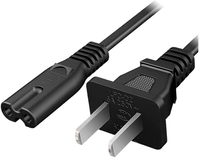 CSA/UL Listed] 6ft Ac Figure 8  Power Cord  (POLY BAG PACK) AC006/ST/UL-BLK