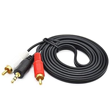 Câble stéréo mâle 3,5 mm vers 2 RCA Y