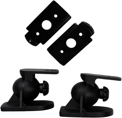Universal Wall and Ceiling Speaker Mounts/Brackets MB-7  (1 Pair, Black)