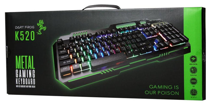 Metal Gaming Keyboard With LED backlight