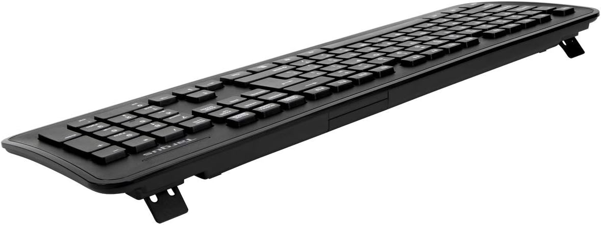 Targus Full-Size Wireless Keyboard for PC or Mac with USB Dongle, Black