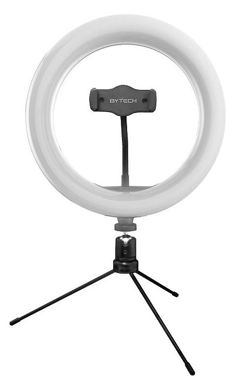 TBPGMC102BK BYTECH Anneau lumineux pour selfie avec trépied - Noir