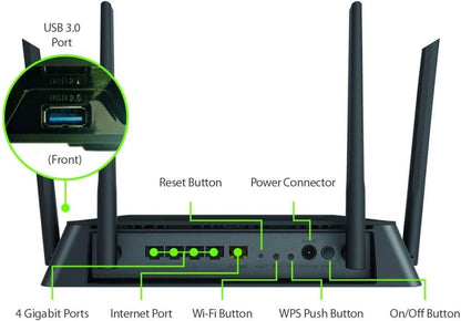 D-Link AC1900 High-Power MU-MIMO Wi-Fi Router - Dual Band Gigabit (Renewed)