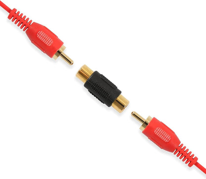Gold Plated RCA SINGLE COUPLER (Package of 2pcs) P119G