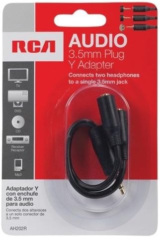 Adaptateur Y pour casque stéréo RCA