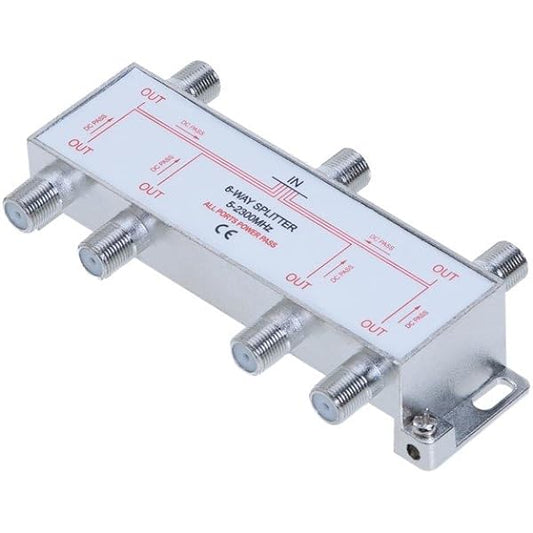 6 Ways Indoor and Outdoor 5-2300 MHz Splitter