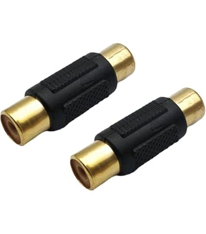 Gold Plated RCA SINGLE COUPLER (Package of 2pcs) P119G