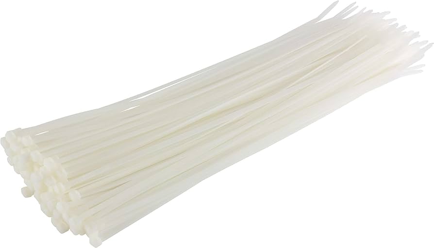 11.9" 50LBS WHITE TIE(100PK)-Burndy 10041151