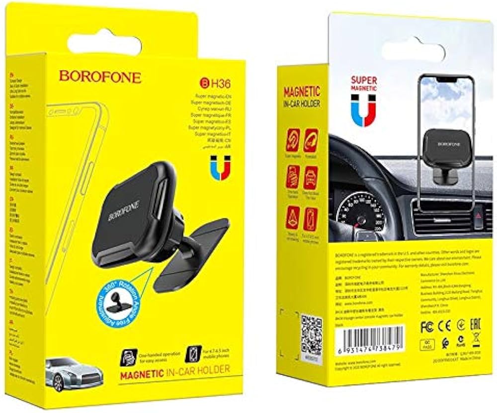 BOROFONE BH36 Voyage magnetic in-car phone holder