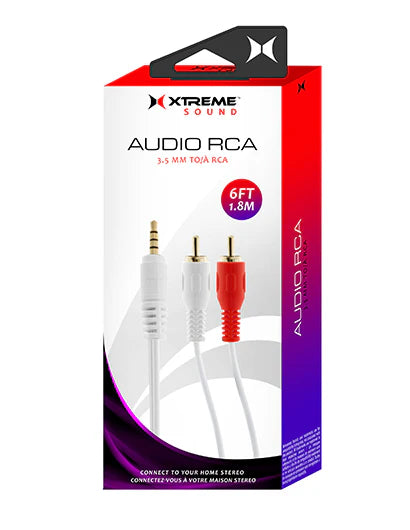 6ft 3.5mm Audio to RCA, Supports Multiple Devices