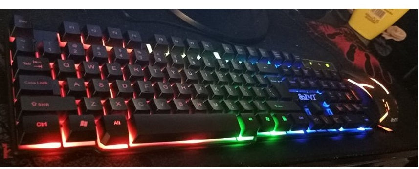 Gaming keyboard with multi-colour backlight