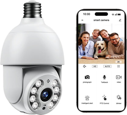 Energizer Connect Smart 1080p HD Outdoor Security Socket Camera with Siren Alarm.-EOX1-1003-WHT