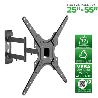 TV Wall Mount - Full Motion 25"-55"