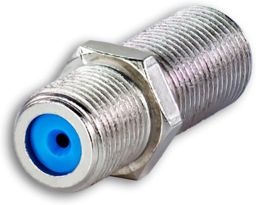 SatelliteSale  High Frequency F81 Female to Female F Type 3 GHz Coaxial Connectors (100PK)
