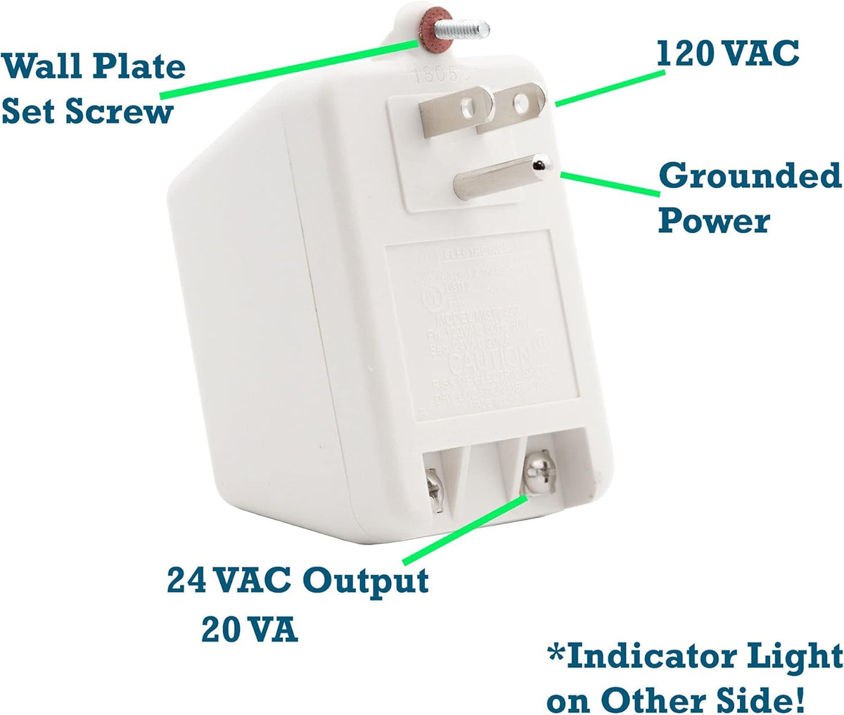 24VAC/20VA, 24 VOLT AC, 20 WATT POWER TRANSFORMER MGT2420