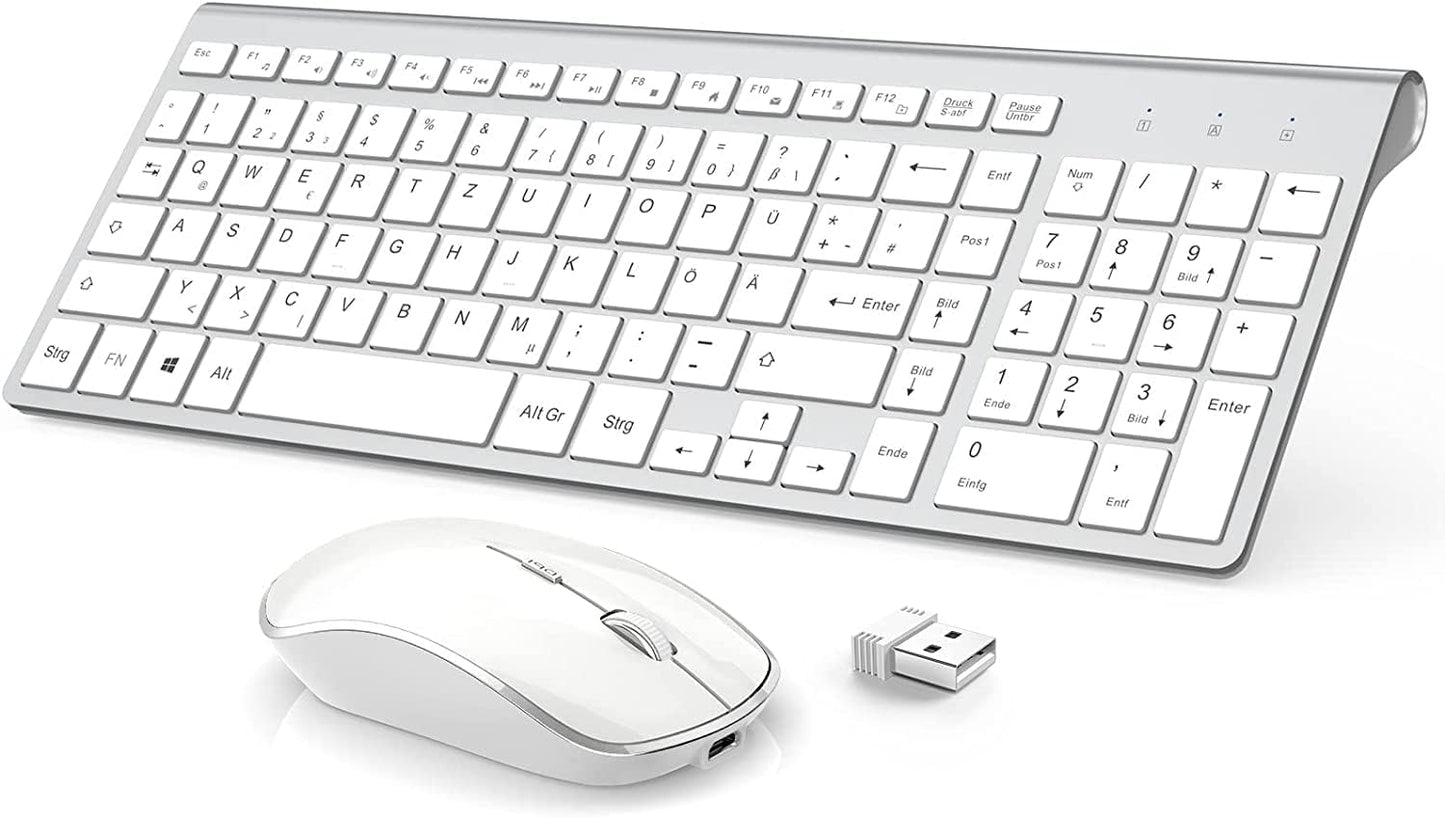 Ultra-Slim Wireless Keyboard and Mouse Combo