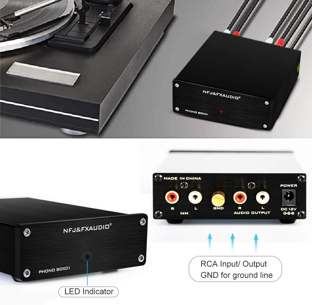 FX AUDIO Box 01B Phono Preamp FX-BOX01