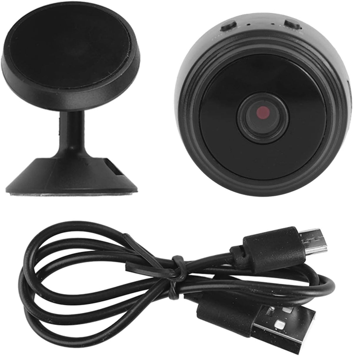 Indoor Security Camera Indoor Surveillance Camera Motion Detection 120° Wide Angle 720P Home Security System XCS7-2001-BLK