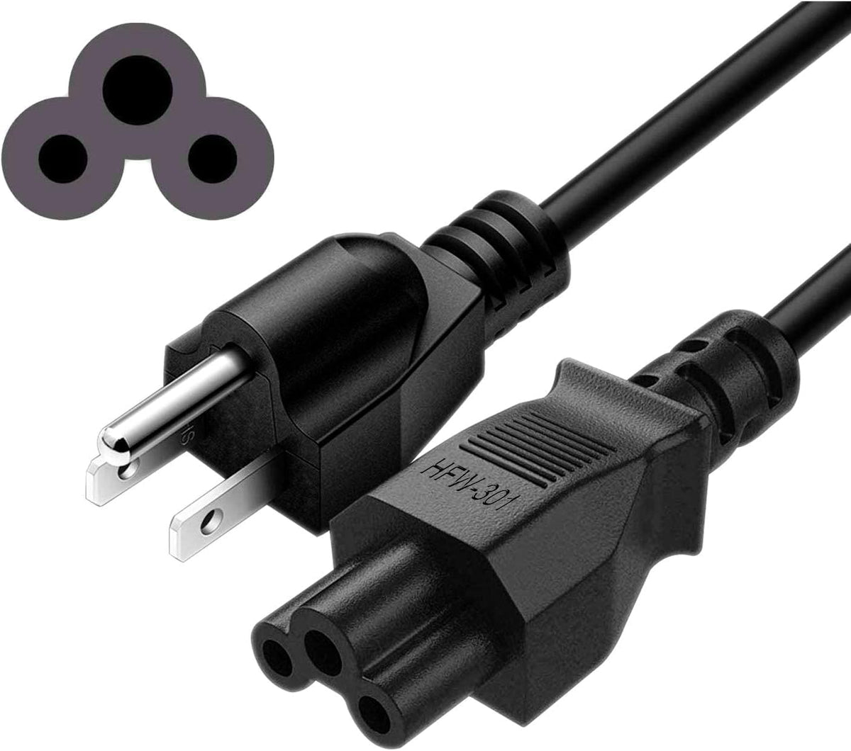 LAPTOP REPLACEMENT POWER CORD LS-15