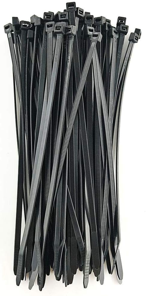 11.9" TIE WRAPS 100PCS BLACK BURNDY 10041152