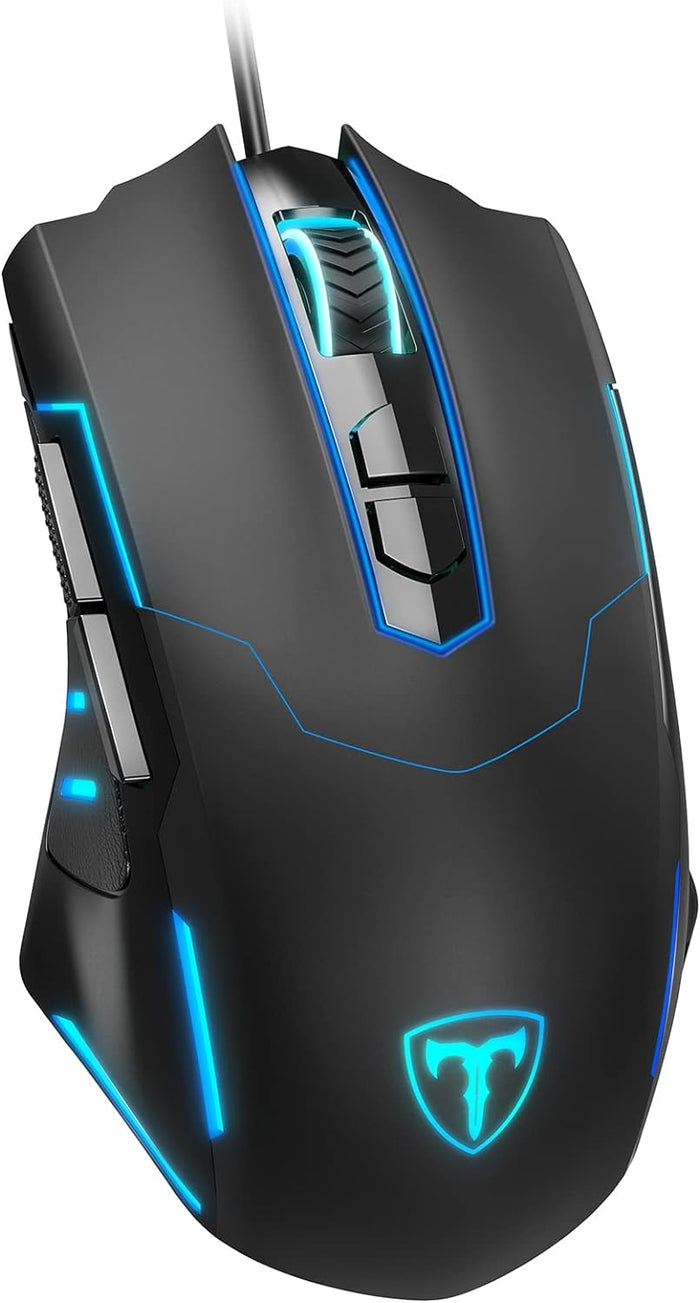 Souris de jeu filaire respirante LED RVB