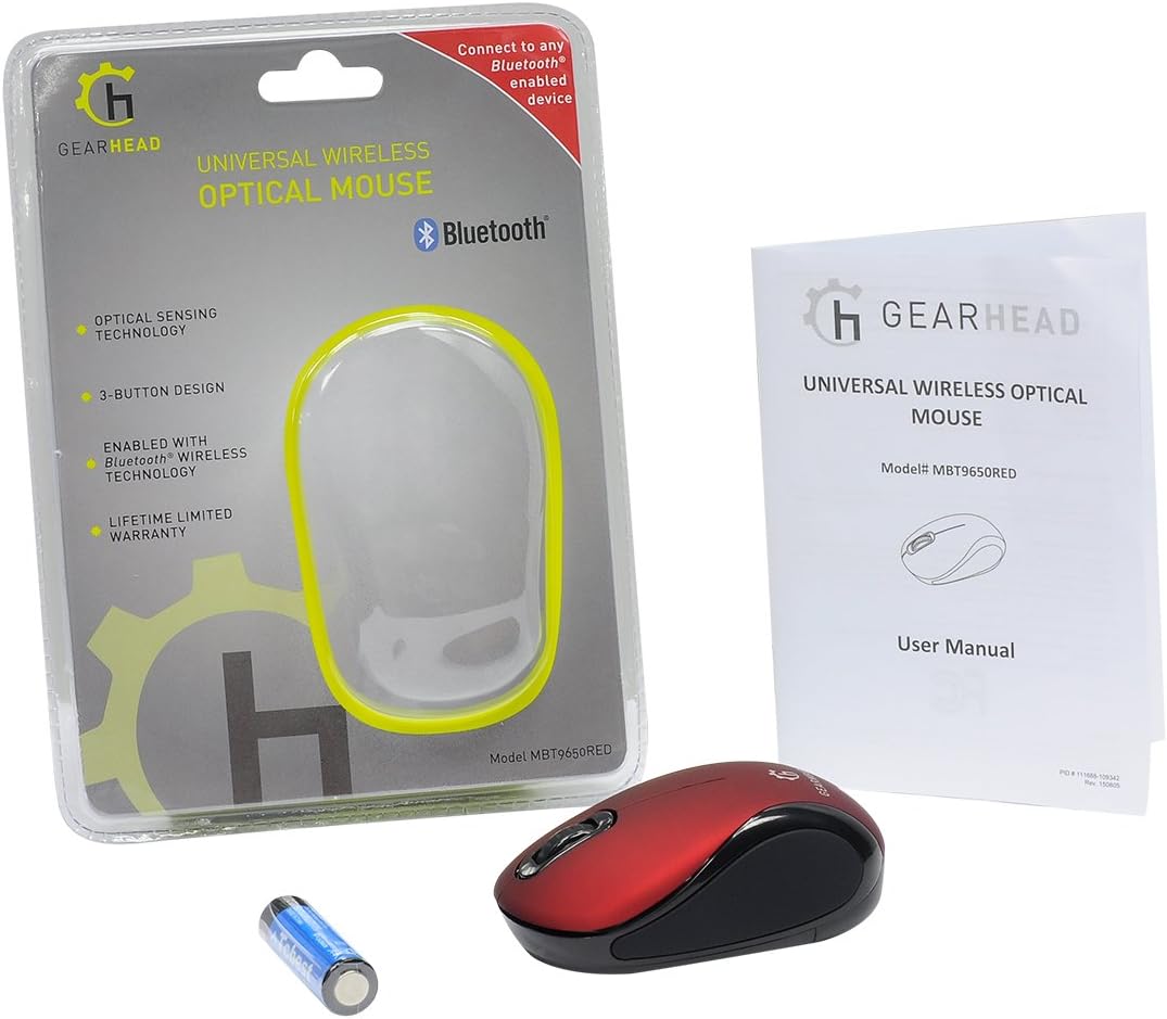 Gear Head Universal Wireless Optical Mouse