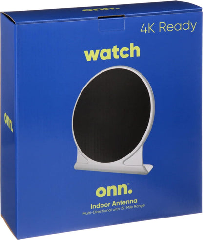 Onn. Indoor Antenna with A Powerful Signal Booster