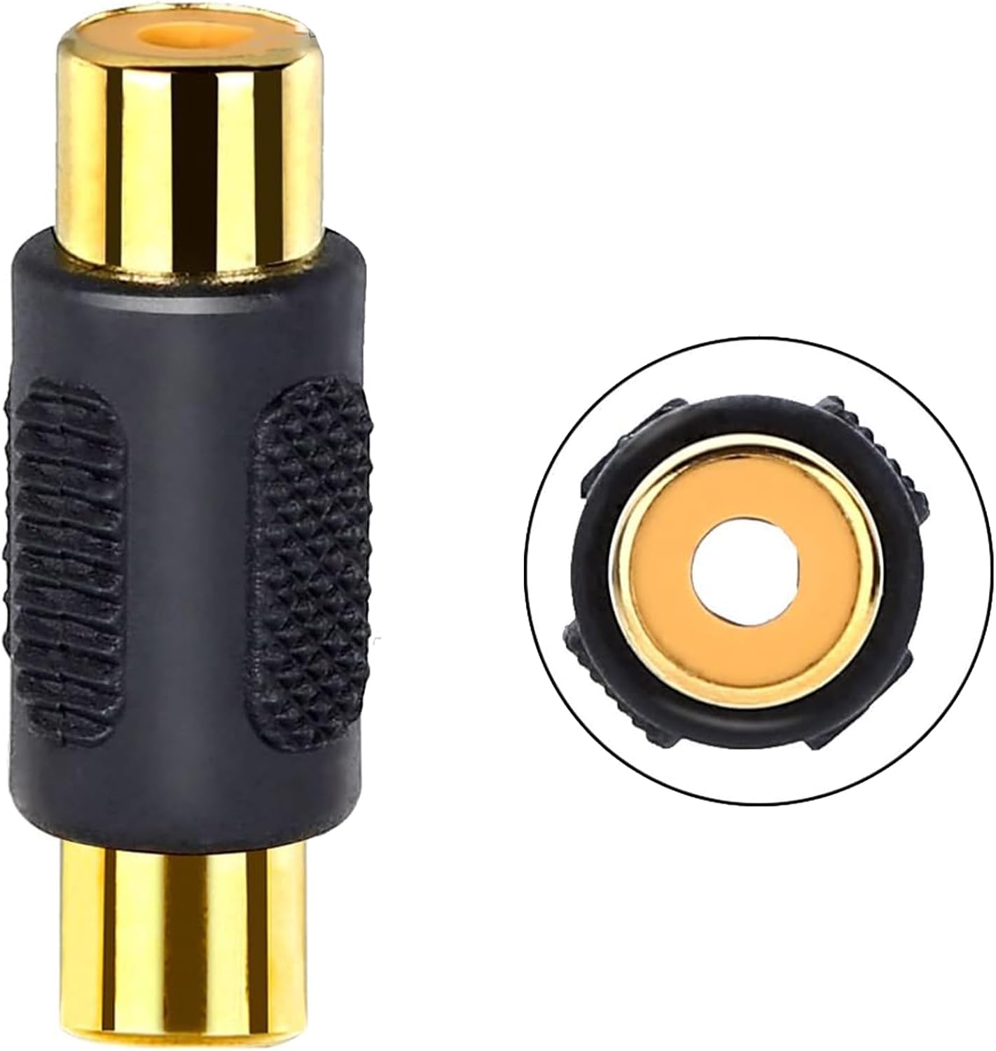 Gold Plated RCA SINGLE COUPLER (Package of 2pcs) P119G