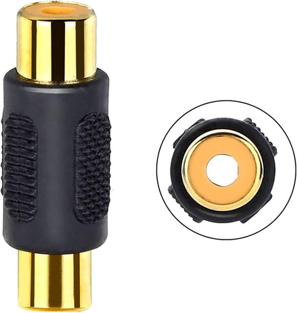 Gold Plated RCA SINGLE COUPLER (Package of 2pcs) P119G