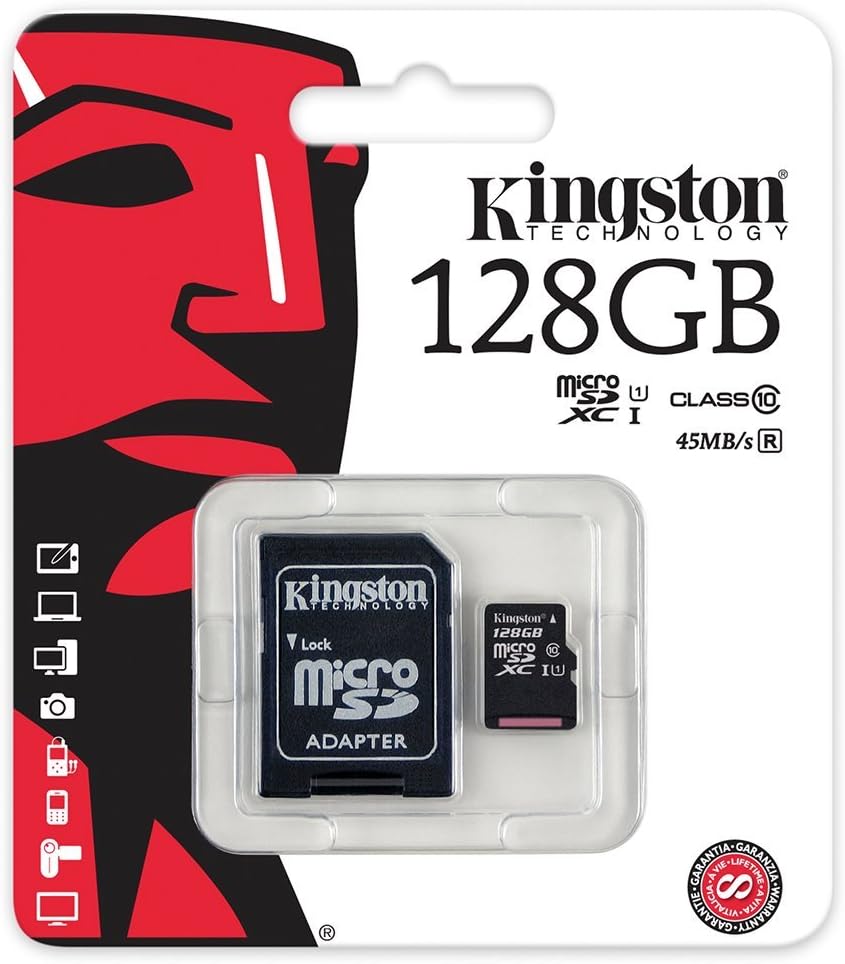 128GB MICRO SD KINGSTON C10