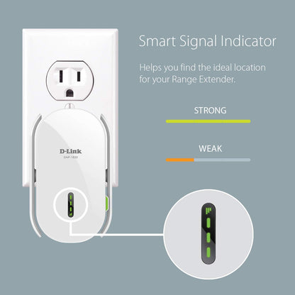 D-Link AC2000 Mesh Dual-Band Wi-Fi 5 Range Extender (DAP-1820) - White