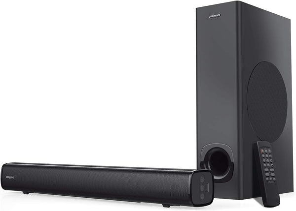Creative Stage 2.1 Channel Under-Monitor Sound bar with Subwoofer for TV, Computers, and Ultrawide Monitors CREATIVE STAGE-(OPEN BOX)