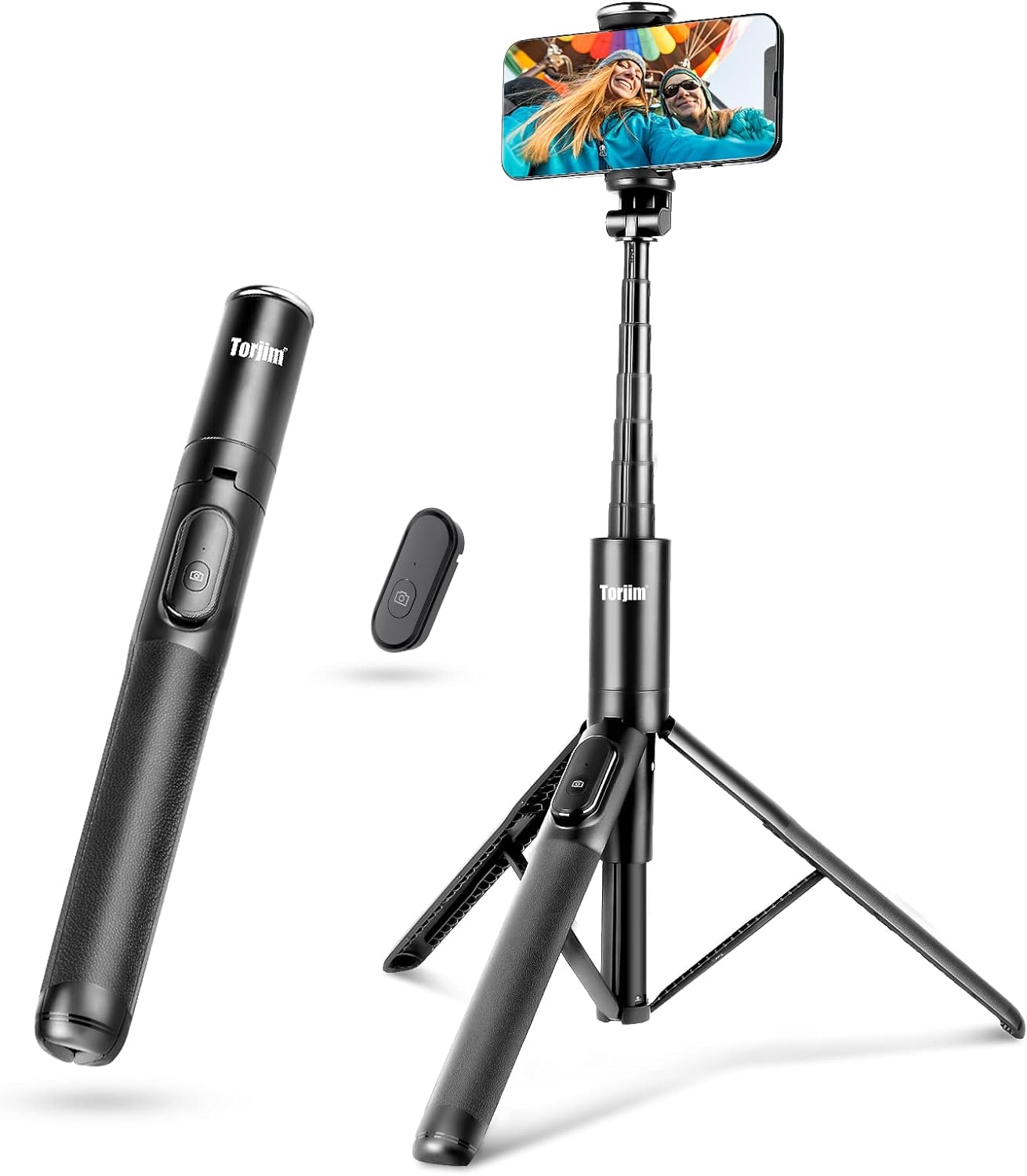 Wireless Selfie Stick, Adjustable Selfie Stick with Tripod Stand and Detachable Wireless Remote A35