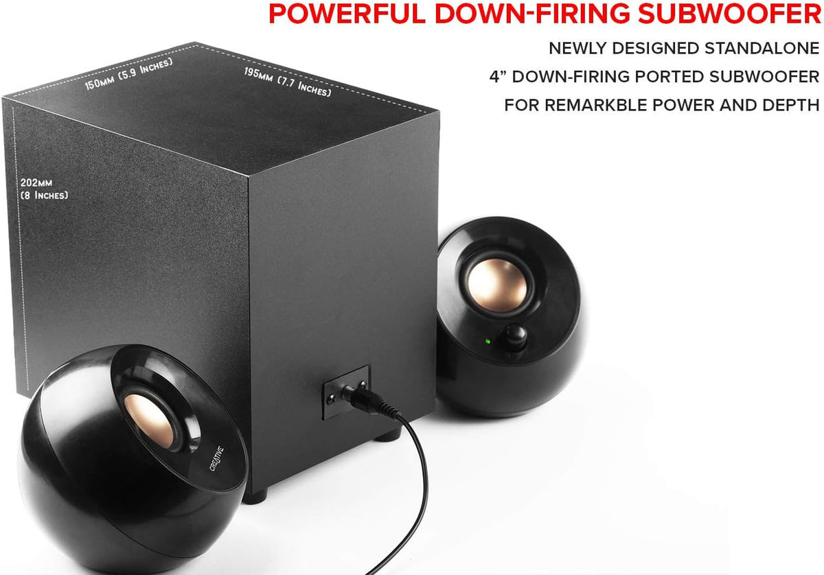 Creative Pebble Plus 2.1 USB-Powered Desktop Speakers (Open Box)