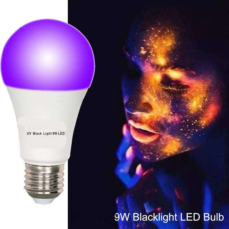 Black Light Bulbs, A19 40 Watt Equivalent E26 Base LED Blacklight, 04249629