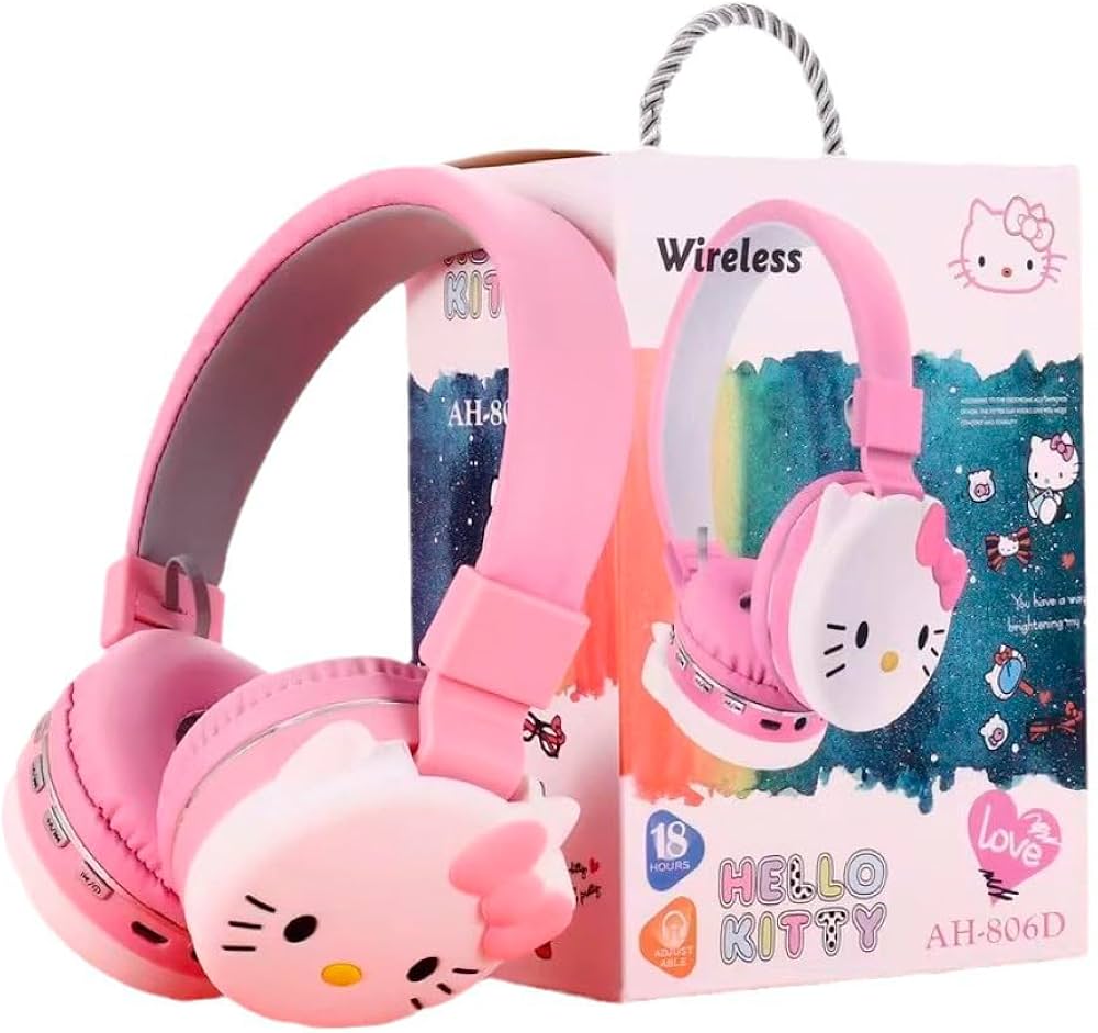 Kids  Bluetooth Wireless  Headphones AH806D HELLO KITTY