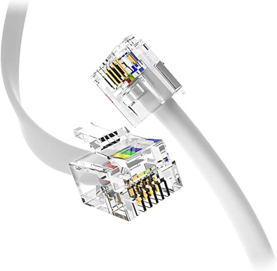 50FT TELEPHONE LINE CORD M TO M WHITE PRO-PA109-WH