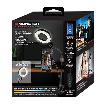 Monster 3.5; Ring Light Clip-on Phone Mount