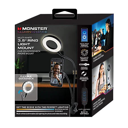 Monster 3.5; Ring Light Clip-on Phone Mount-MSV7-1003-RGB