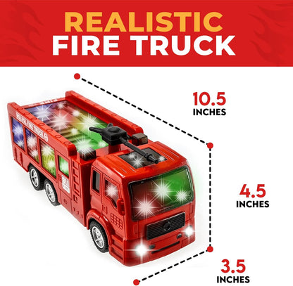 WolVolk Electric Firetruck Toy - Unstoppable Adventure with The Fire Trucks Stunning 3D Lights and Sirens 57778