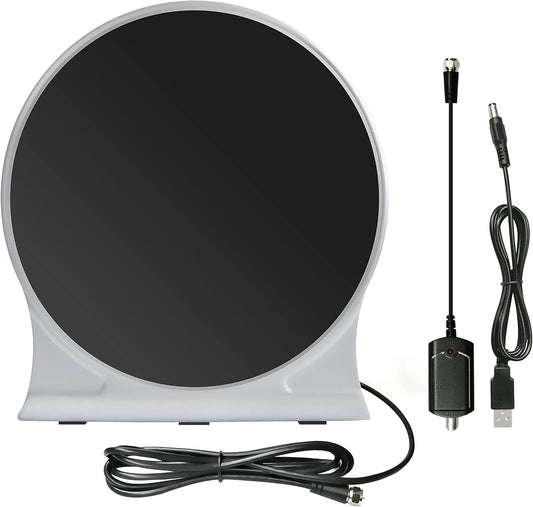 Onn. Indoor Antenna with A Powerful Signal Booster