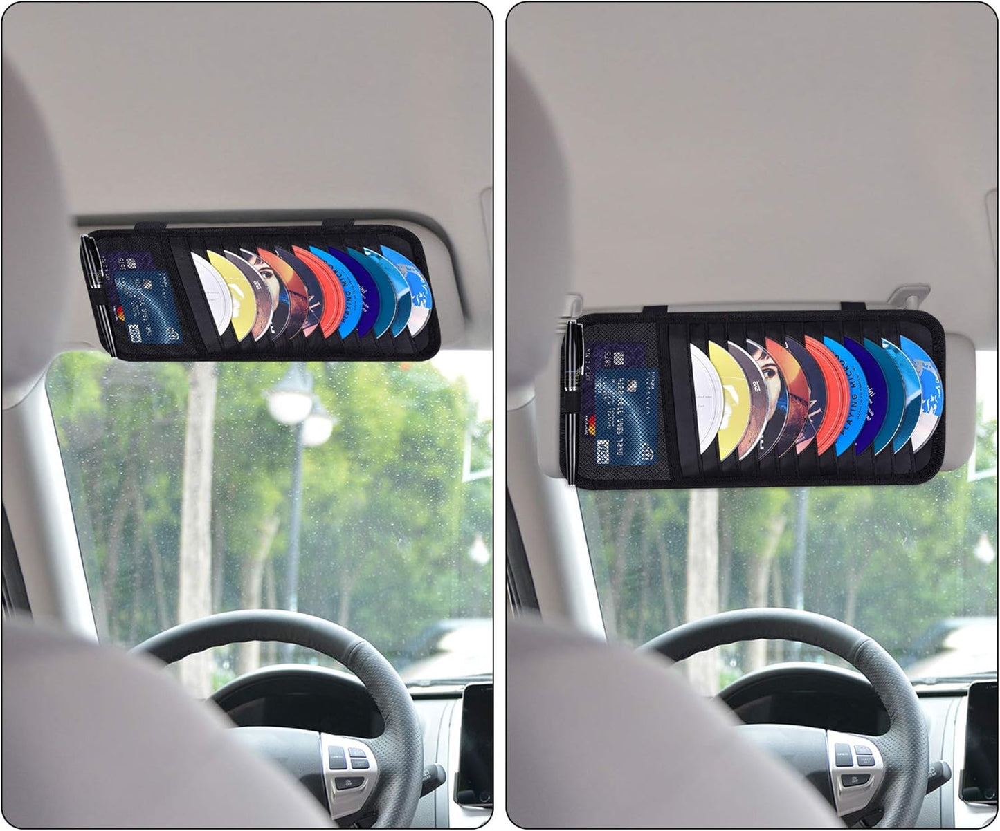 18 CD/DVD Vehicle Sun Visor Organizer Holder  for Cars etc..# 2103